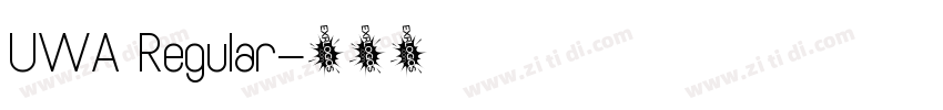 UWA Regular字体转换